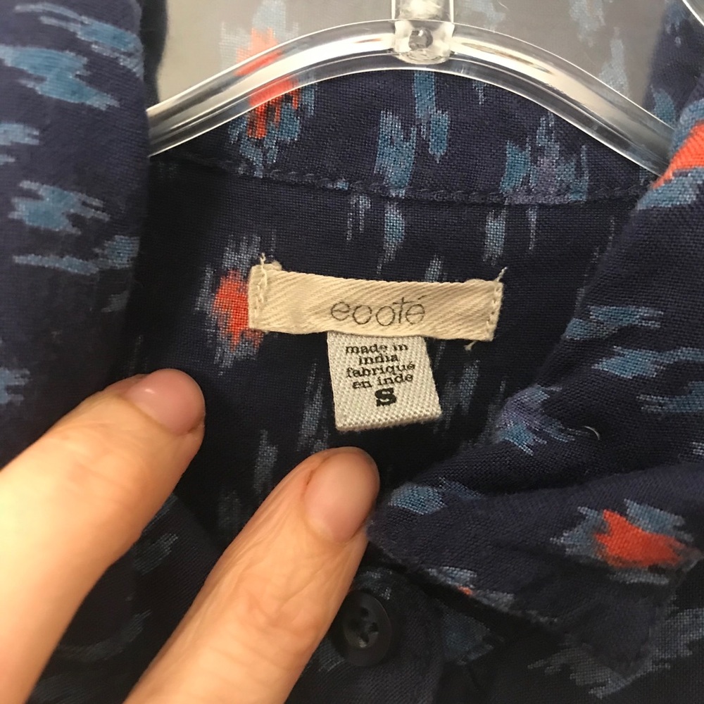 Ecoté patterned button up - Picture 5 of 5